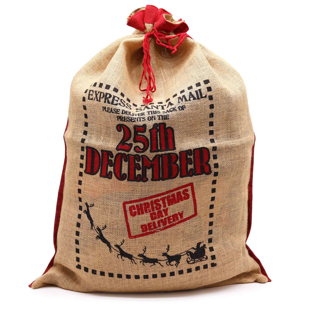 25th December - Jute Santa Sack