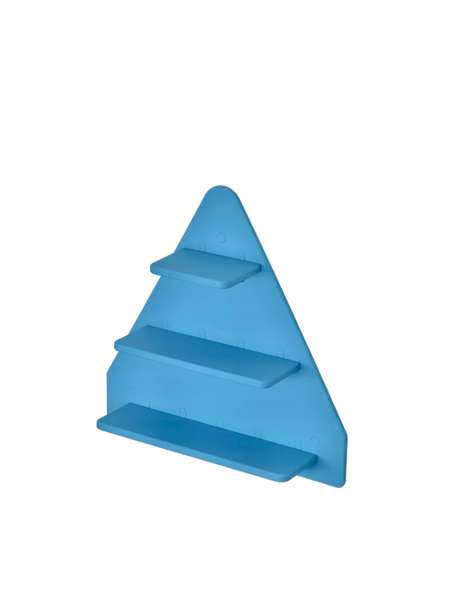 Tonie Triangle Wall Display - Sky Blue, 3-tier wall-mounted Tonie figure display