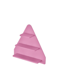 Tonie Triangle Wall Display - Sakura Pink, 3-tier wall-mounted Tonie figure display