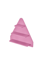 Tonie Triangle Wall Display - Sakura Pink, 3-tier wall-mounted Tonie figure display